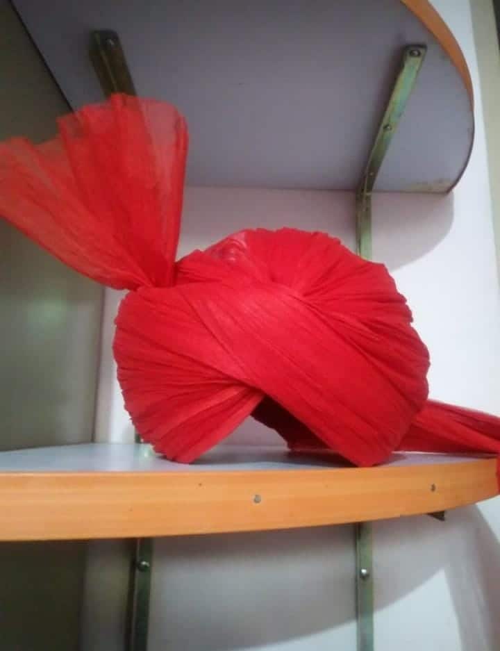 Bold Red Azhari Imama Safa for a Stylish Look by Abde Mustafa Store (Colour Code #23)