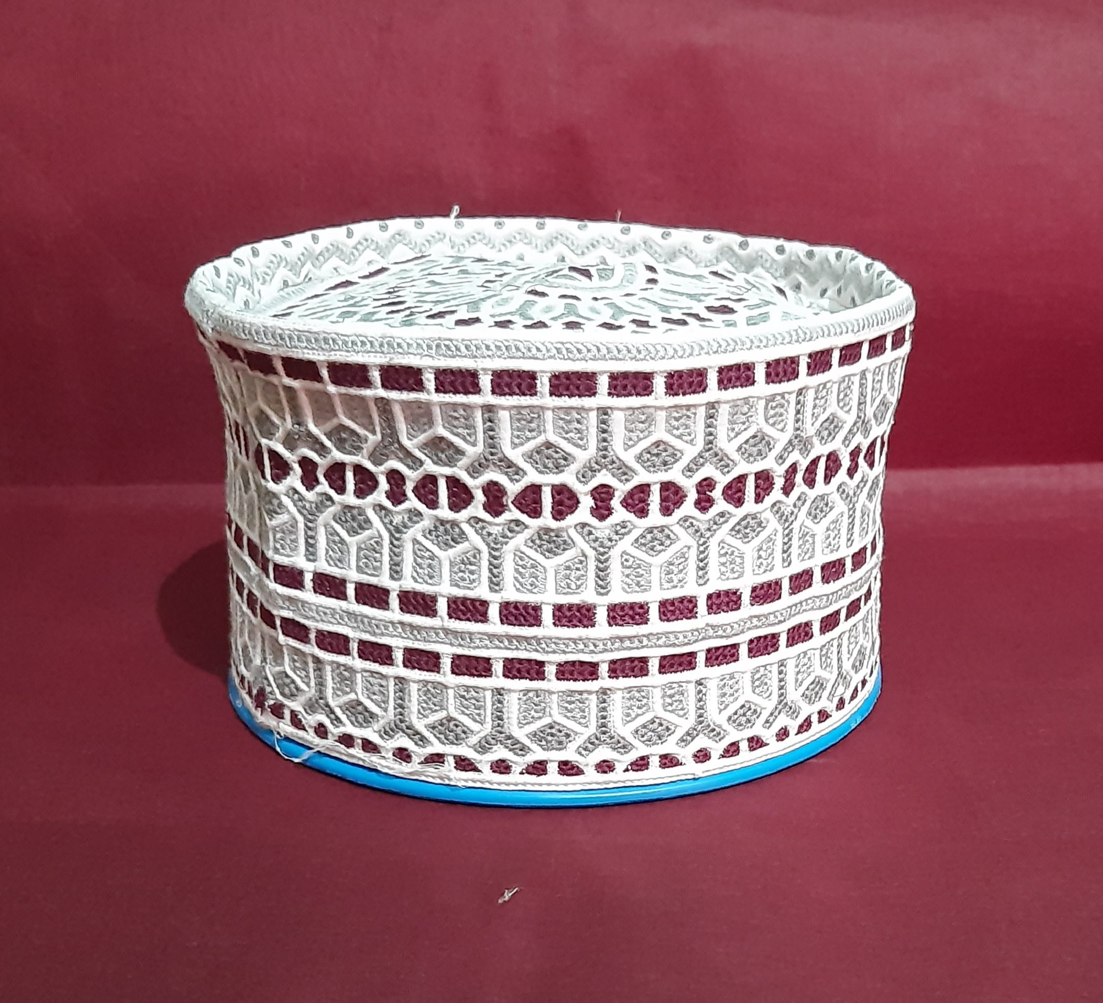 New Original Omani Barkati Cap Soft Cotton Material Modal No 124 Sizs 22.5 ( Barkati Topi)