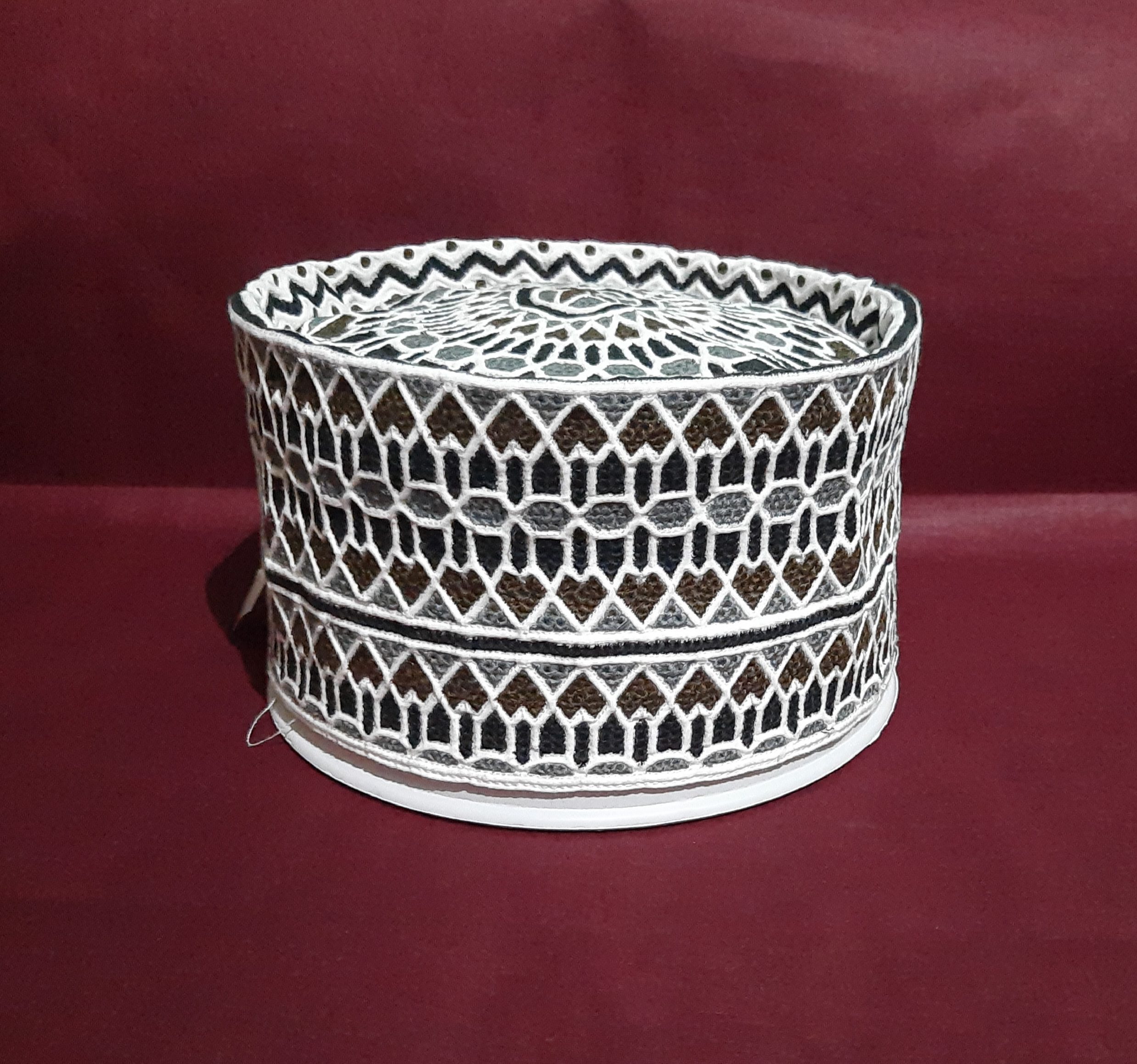 New Original Omani Barkati Cap Soft Cotton Material modal no 114 Sizs 22 ( Barkati Topi)
