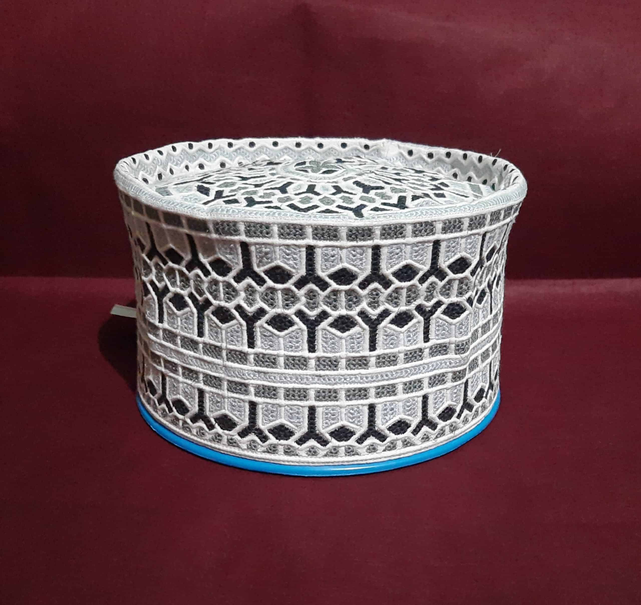 New Original Omani Barkati Cap Soft Cotton Material modal no 122 Sizs 22.5 ( Barkati Topi)