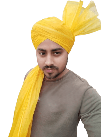 Yellow Azhari Imama Sharif Safa By Abde Mustafa Store (Colour Code #5)