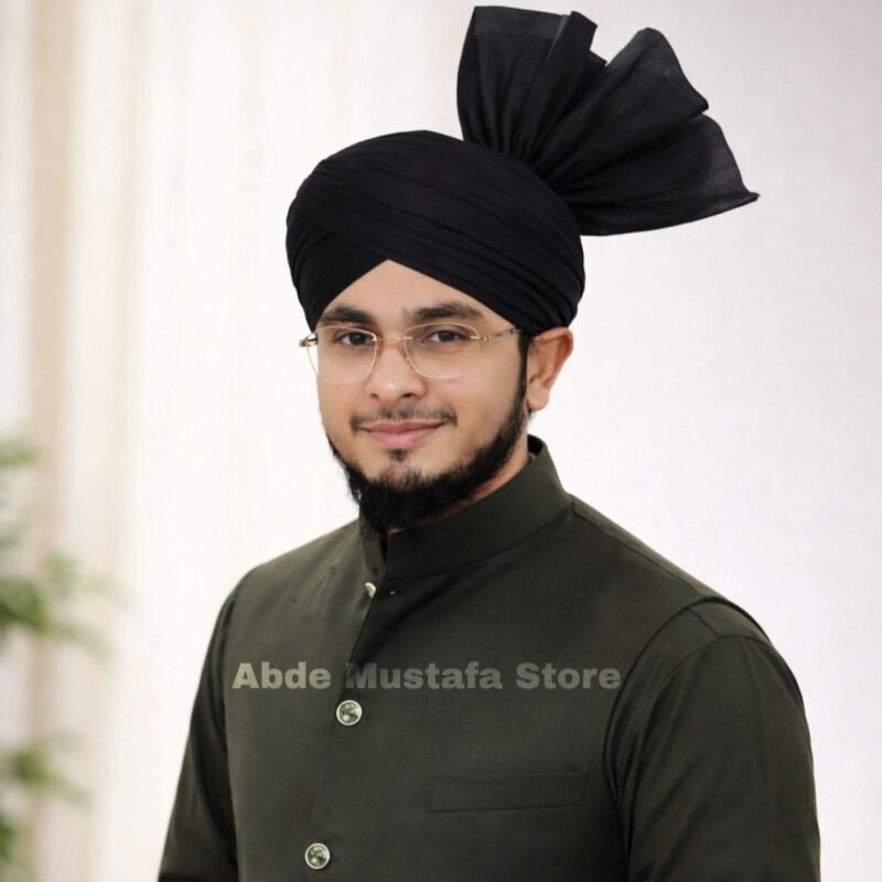Black Azhari Imama Safa (Colour Code #50) Abde Mustafa Store