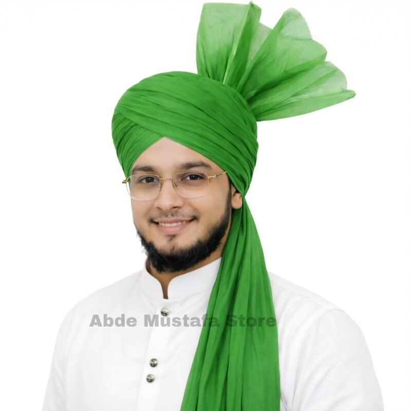 Dark Green Azhari Imama Safa by Abde Mustafa Store (Colour Code #34)