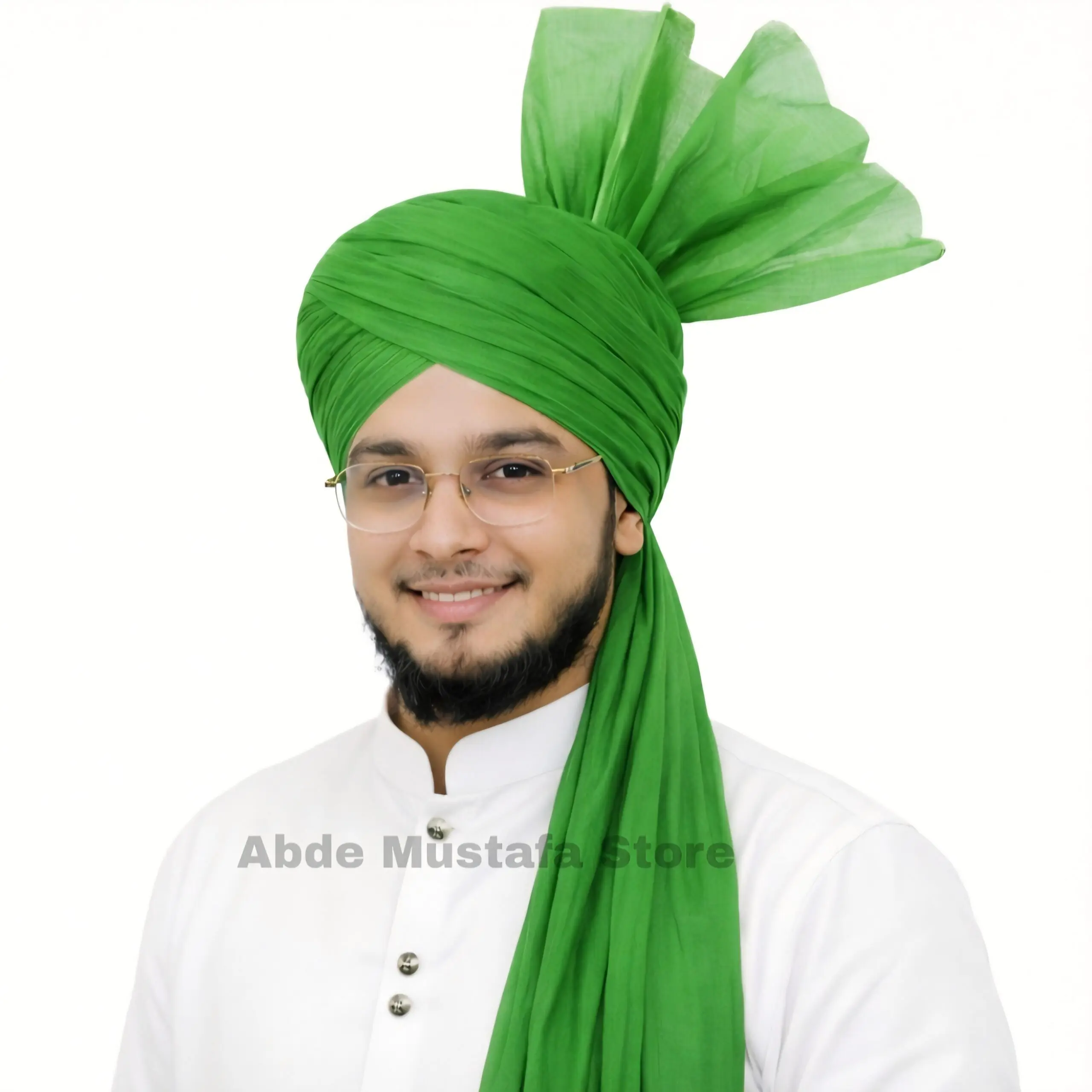 Dark Green Azhari Imama