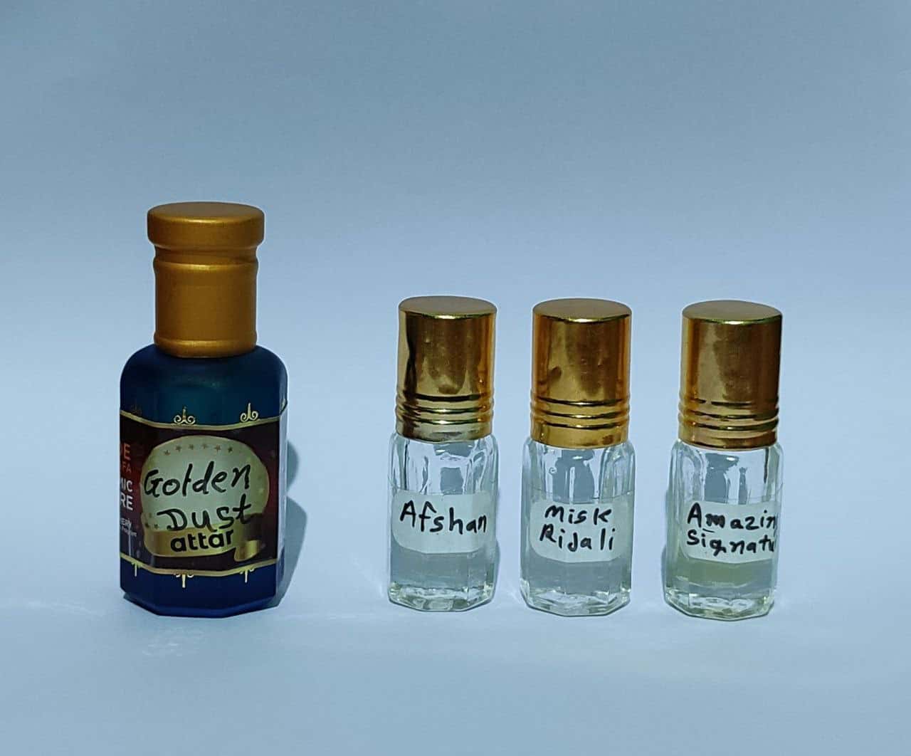 Golden Dust Premium Quality Attar Perfume (French Perfume) And 3 Sample Free By Abde Mustafa Store
