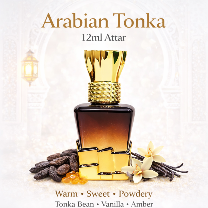 Arabian Tonka Attar Premium Quality – 12ml Long Lasting Luxury Fragrance