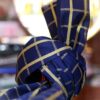 Royal Blue & Gold Checkered Imama Sharif