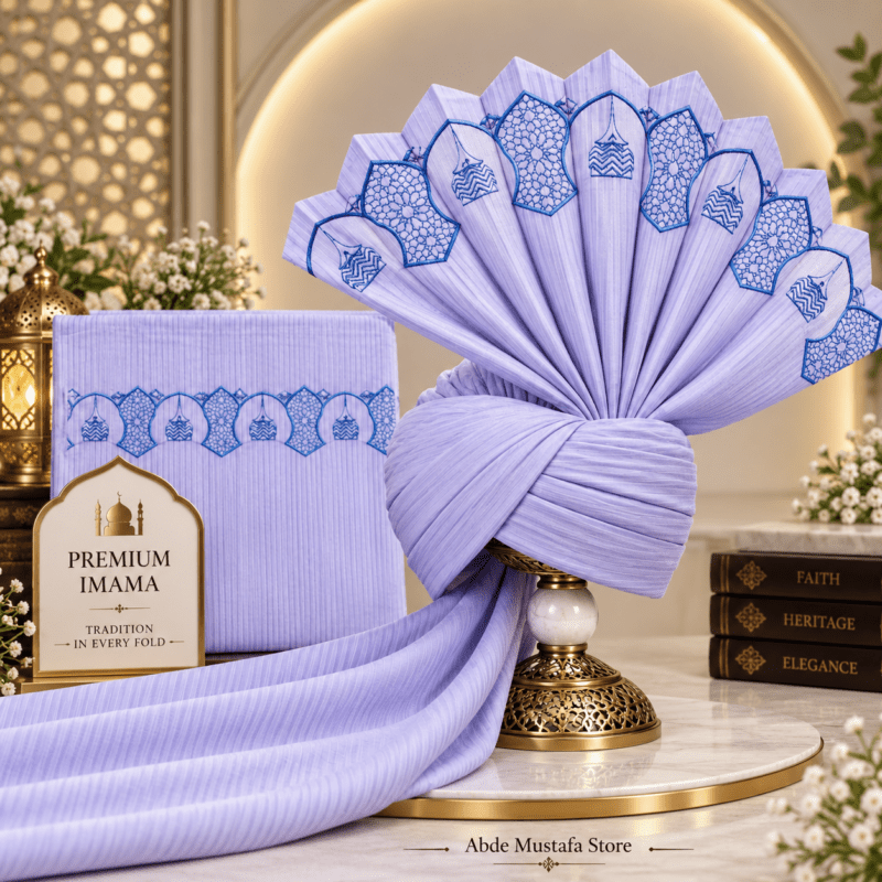 Lavender & Blue Embroidery Imama
